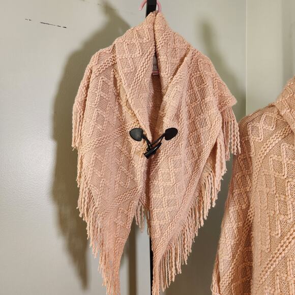 MIXIT Mommy and Me Pink Knit Poncho Set, One Size - Picture 7 of 13